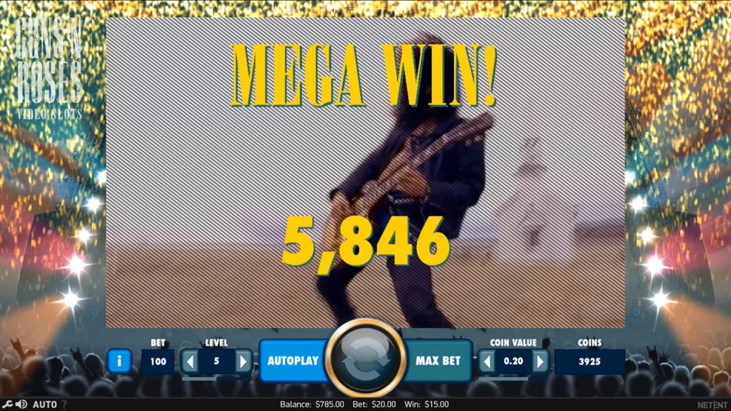 Guns N’ Roses Mega Wygrana