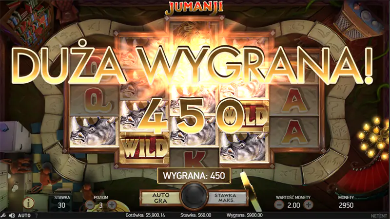 jumanji duza wygrana