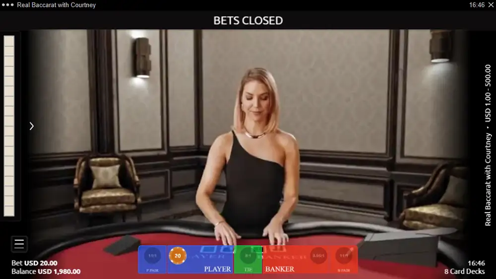Real Baccarat with Courtney