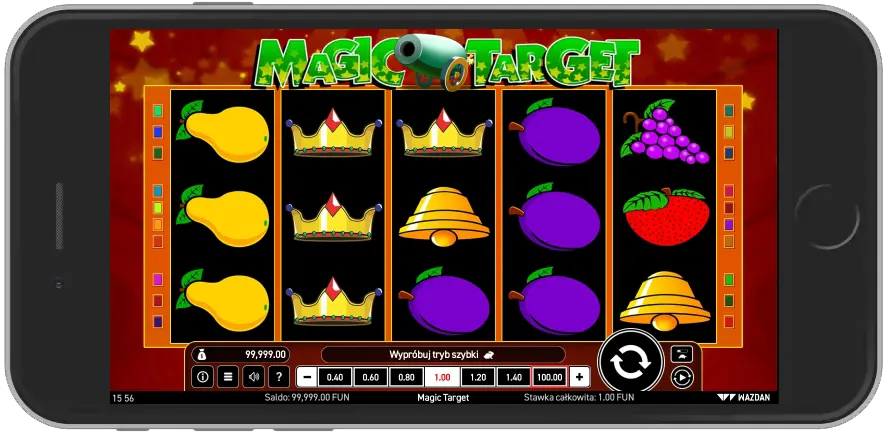 magic target na telefone