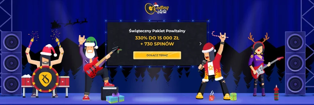 Rolling Slots Pakiet Powitalny