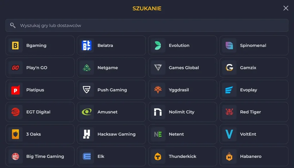 Rolling Slots Dostawcy