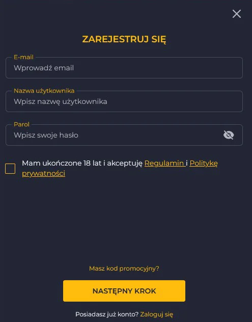 Rolling Slots Formularz Rejestracyjny