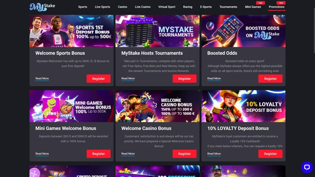 mystake bonusy