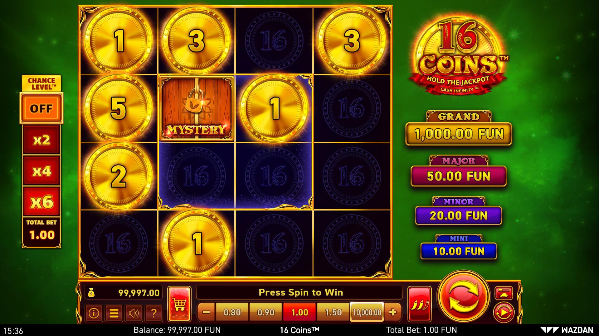 16 Coins