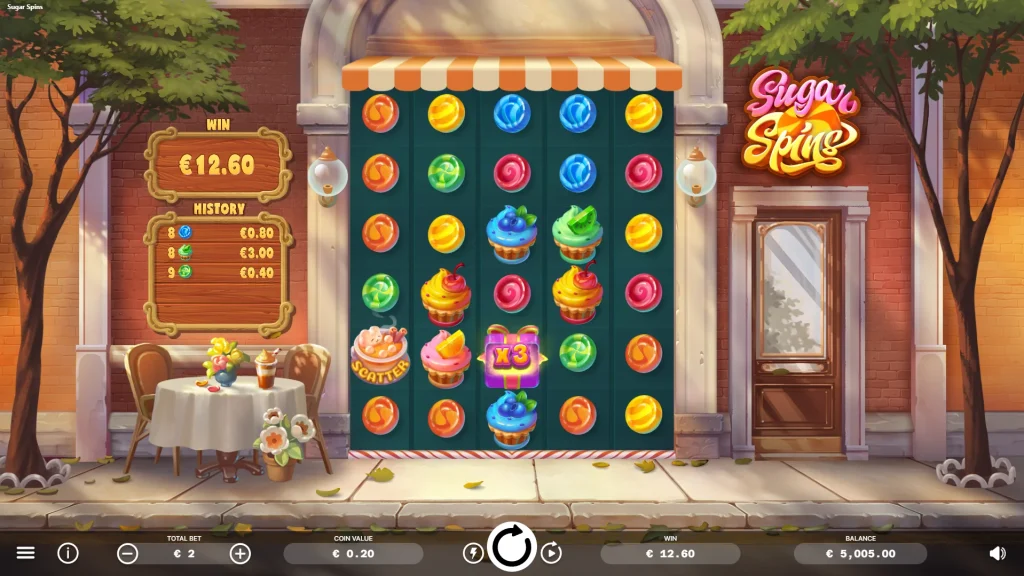 sugar spins slot bonus