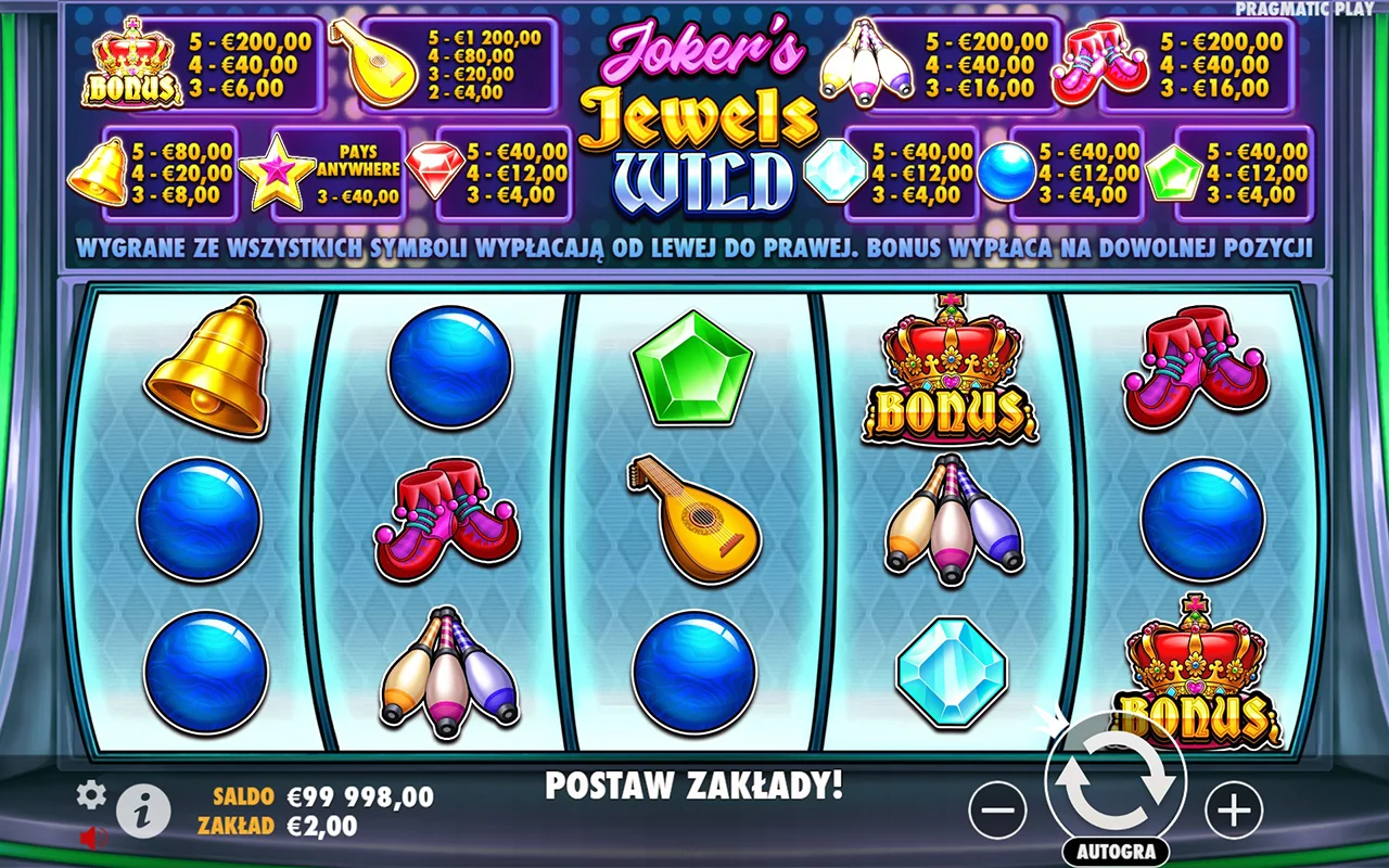 Joker’s Jewels Wild