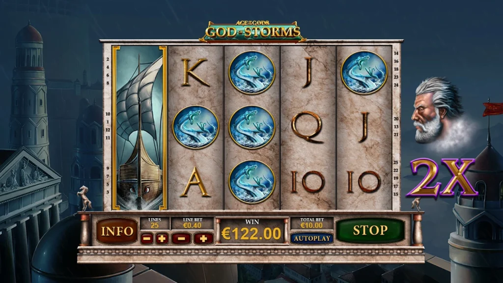Age of the Gods: God of Storms Powtarzane Obroty Age of the Gods: God of Storms Powtarzane Obroty