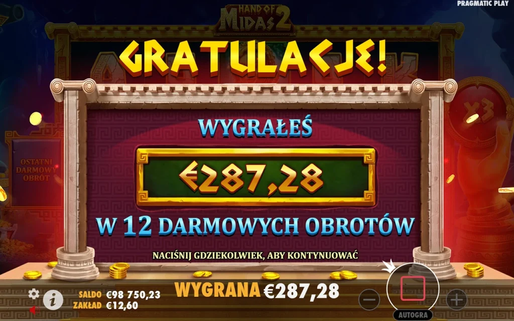 Hand of Midas 2 Zwycięstwo Hand of Midas 2 Zwycięstwo