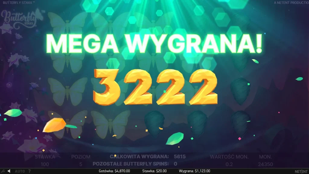 Butterfly Staxx Mega Wygrana Butterfly Staxx Mega Wygrana