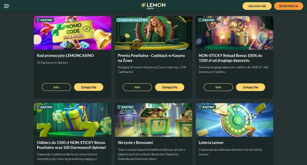Lemon Casino Promocje