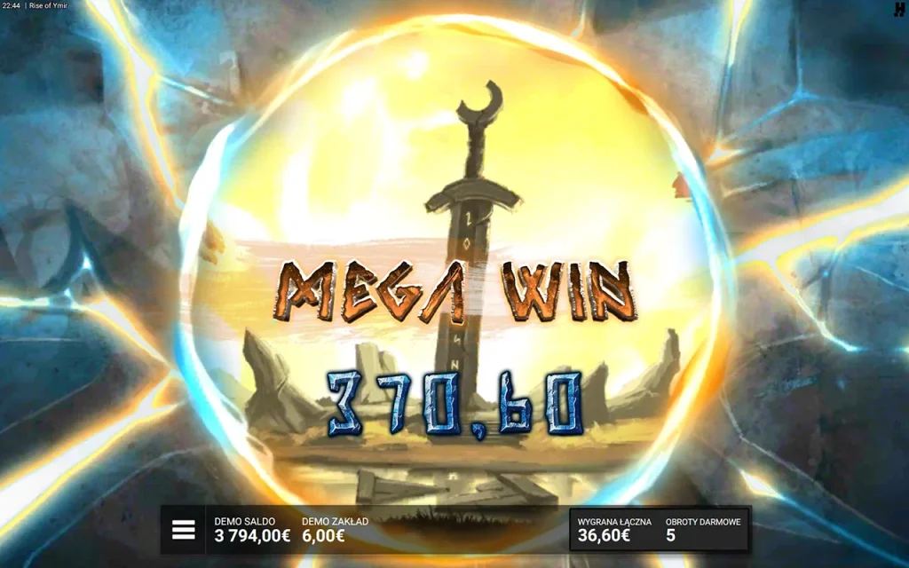 Rise of Ymir Mega Wygrana