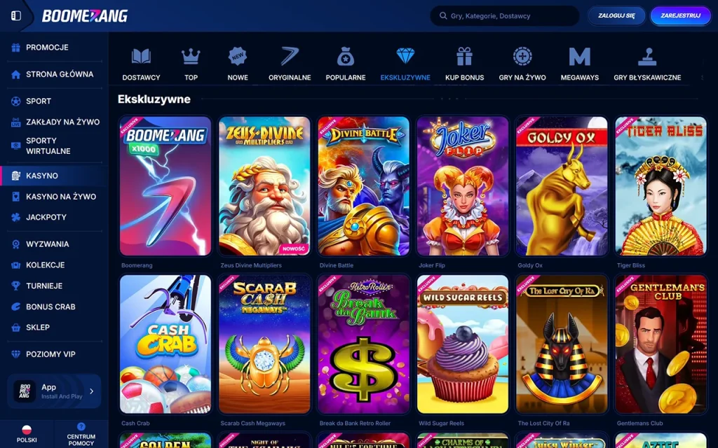 Boomerang Bet Gry Ekskluzywne Boomerang Bet Gry Ekskluzywne