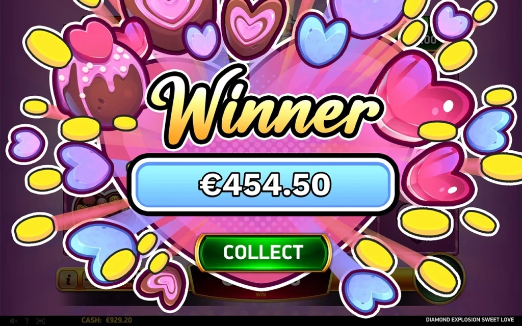 Diamond Explosion Sweet Love Wygrana