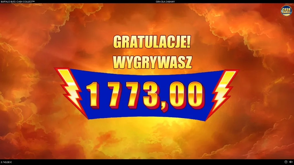 Buffalo Blitz: Cash Collect Wygrana