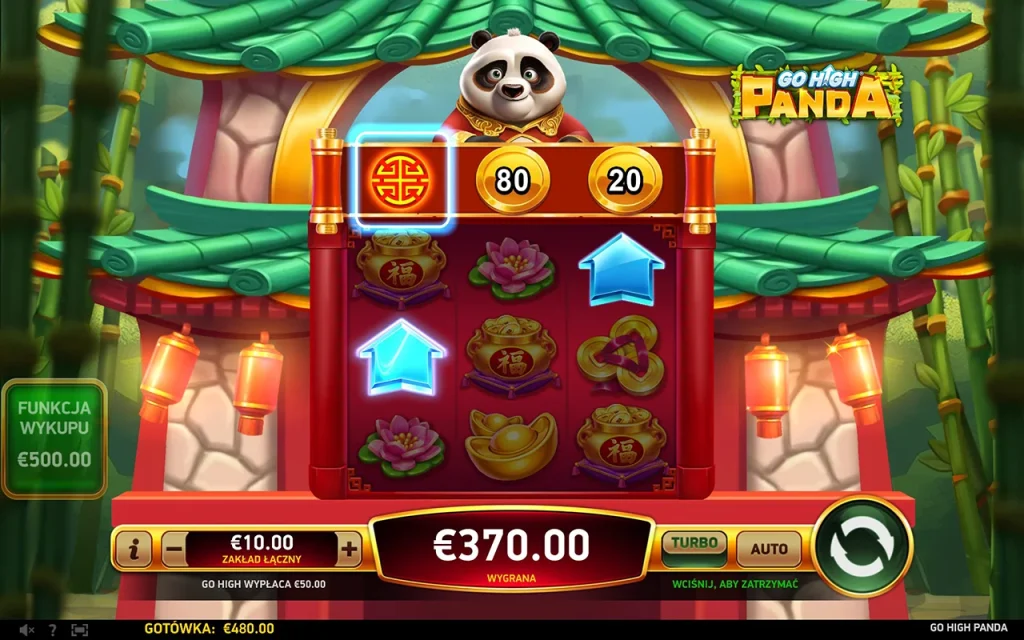 Go High Panda Gra Bonusowa