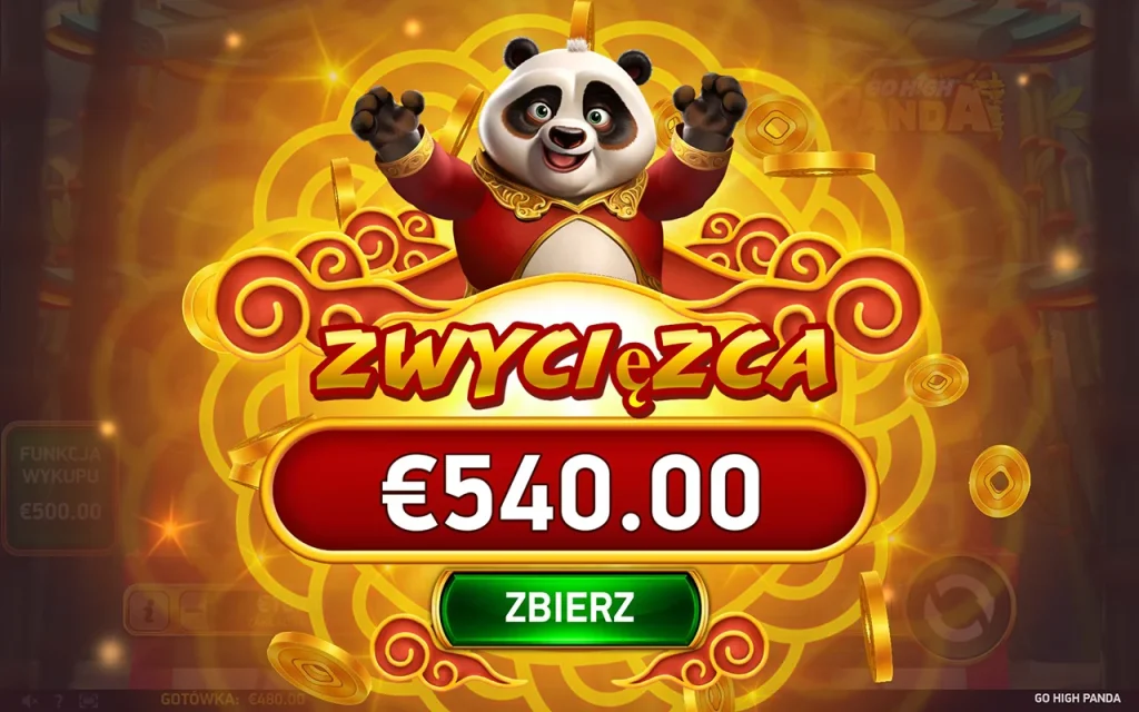 Go High Panda Wygrana