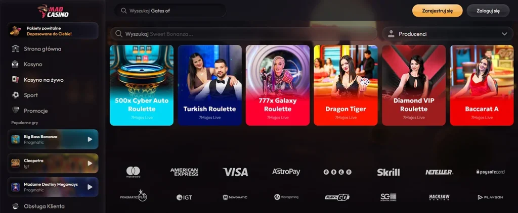MadCasino Z Krupierem Na Zywo MadCasino Z Krupierem Na Zywo