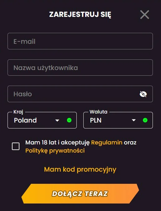 Wild Tokyo Formularz Rejestracyjny Wild Tokyo Formularz Rejestracyjny