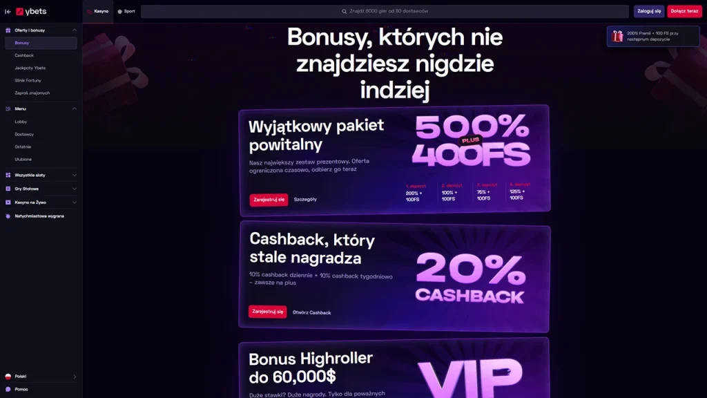 Ybets Promocje