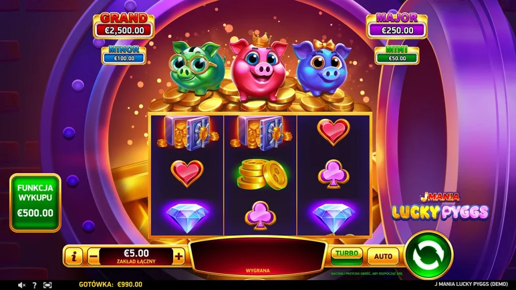 J Mania Lucky Pyggs Darmowa Gra