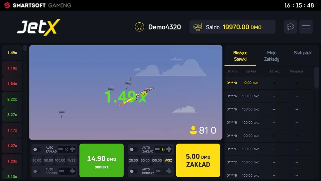 JetX Mnożnik JetX Mnożnik