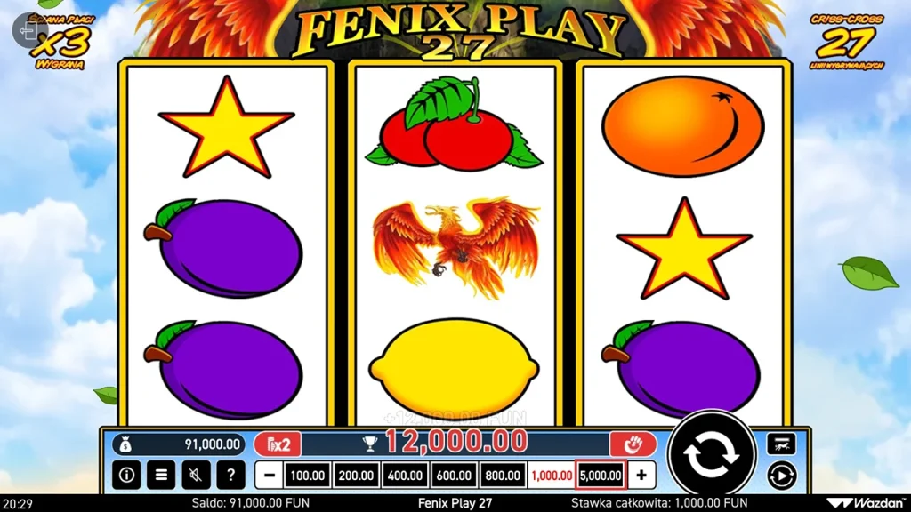 Fenix Play 27 Symbole Specjalne