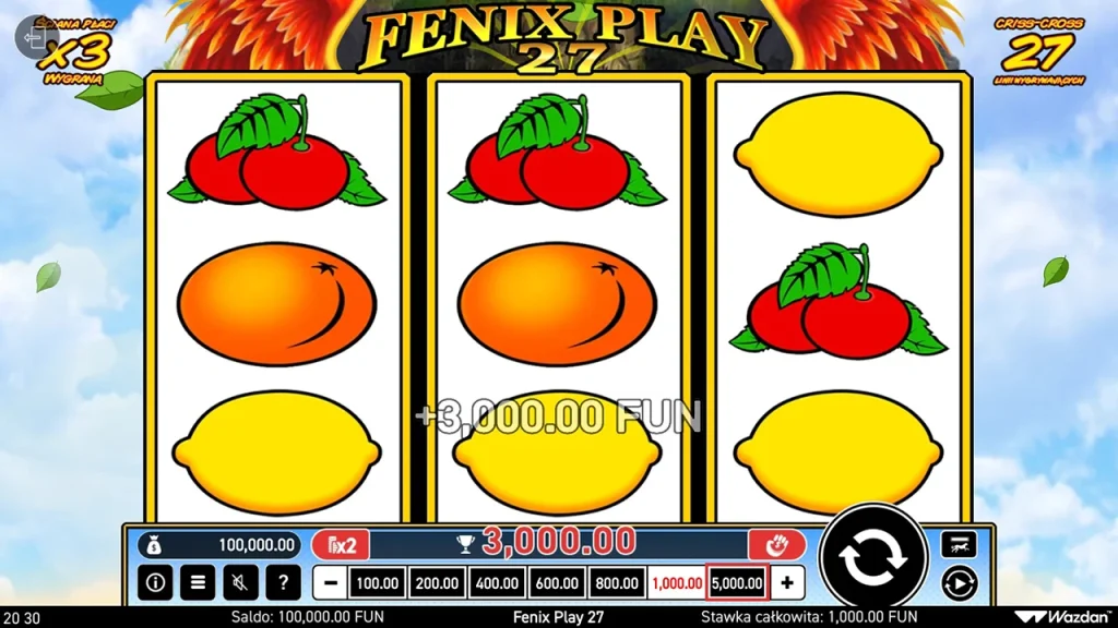 Fenix Play 27 Wygrana