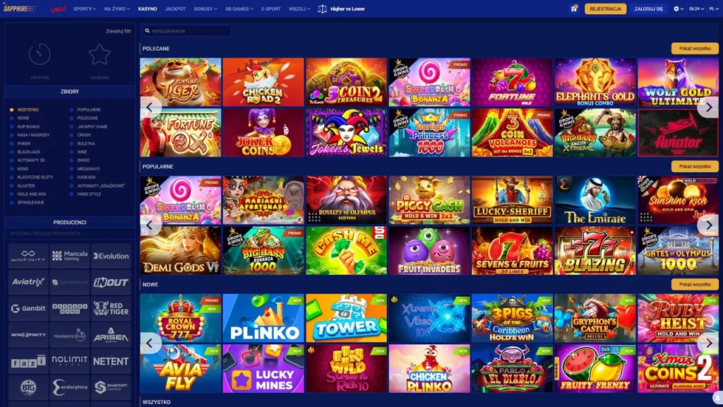 SapphireBet Gry