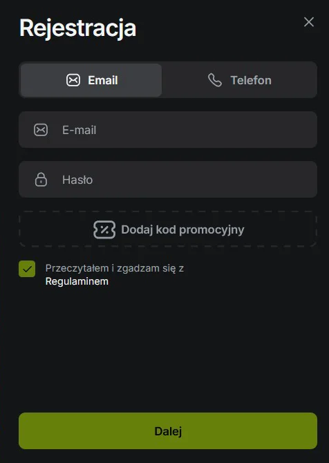 JetTon Formularz Rejestracyjny