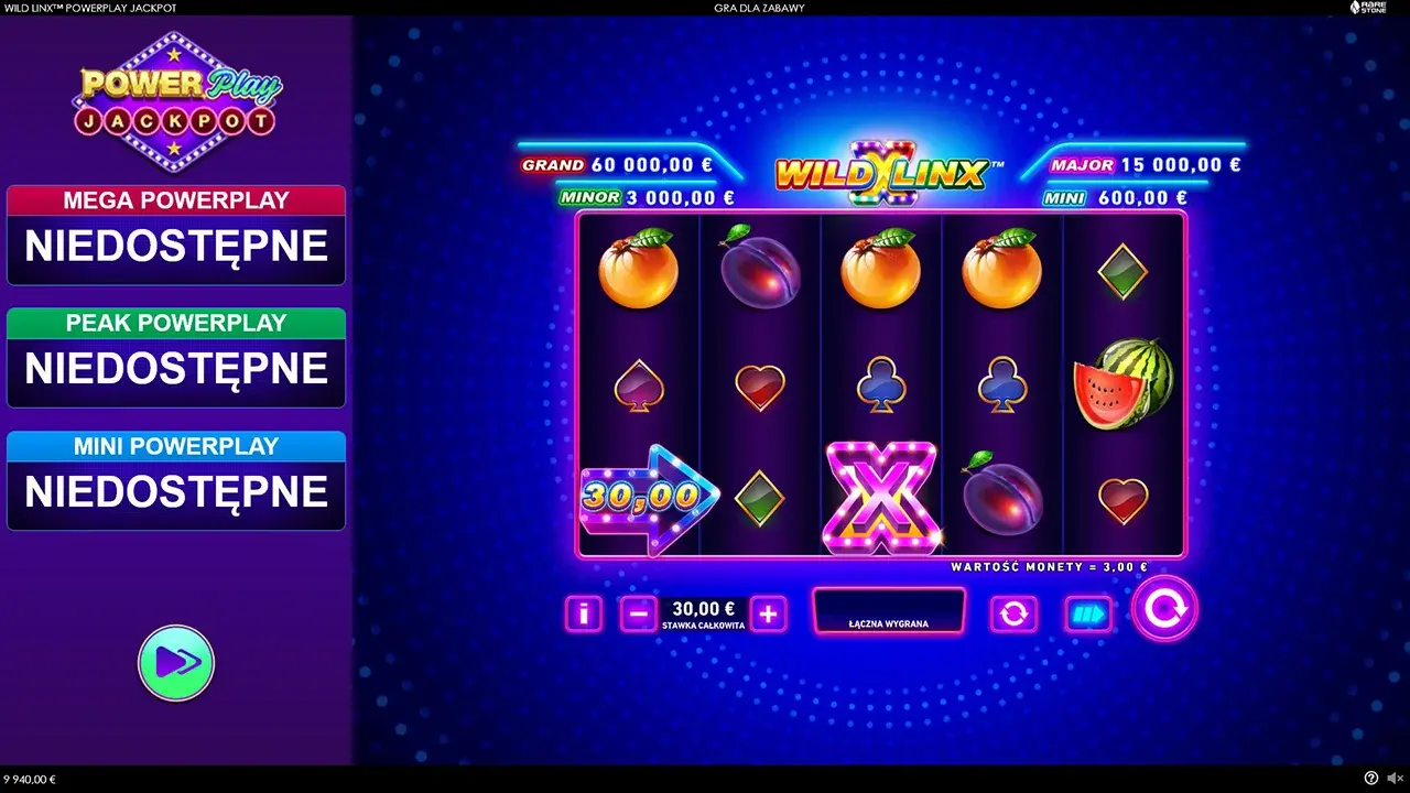 Wild Linx™ Powerplay Jackpot Darmowa Gra