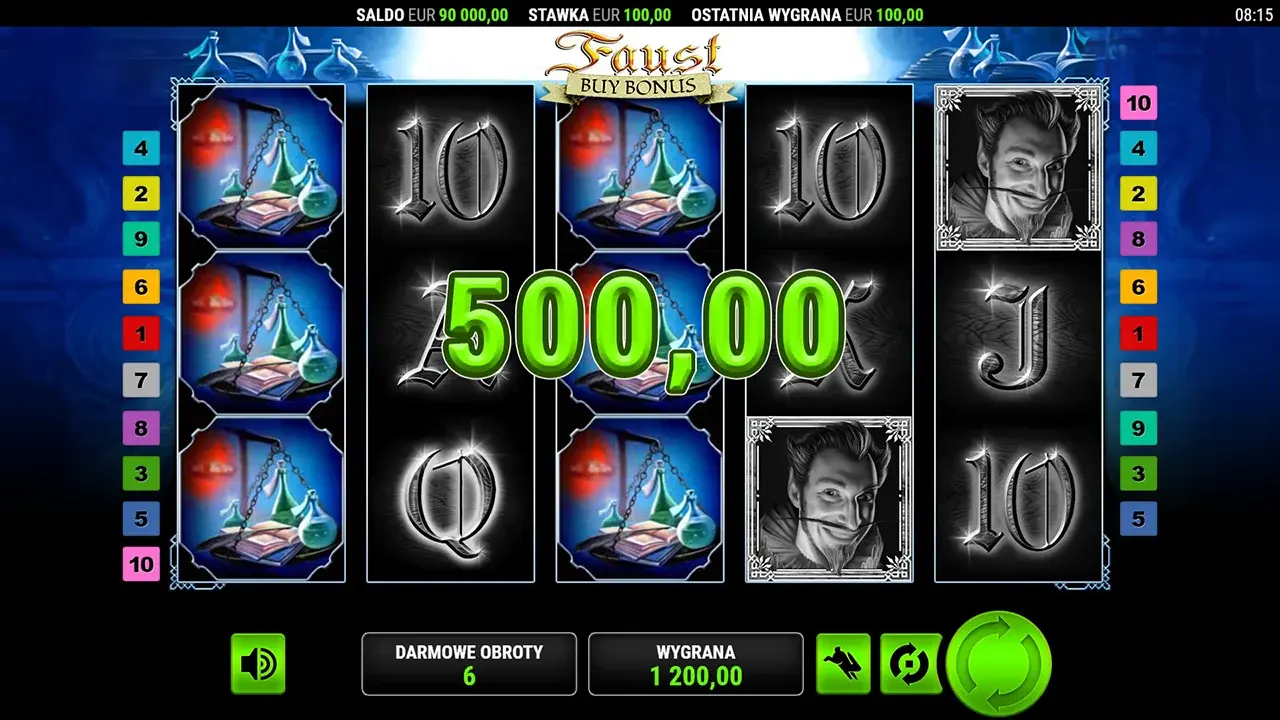 Faust Buy Bonus Wygrana