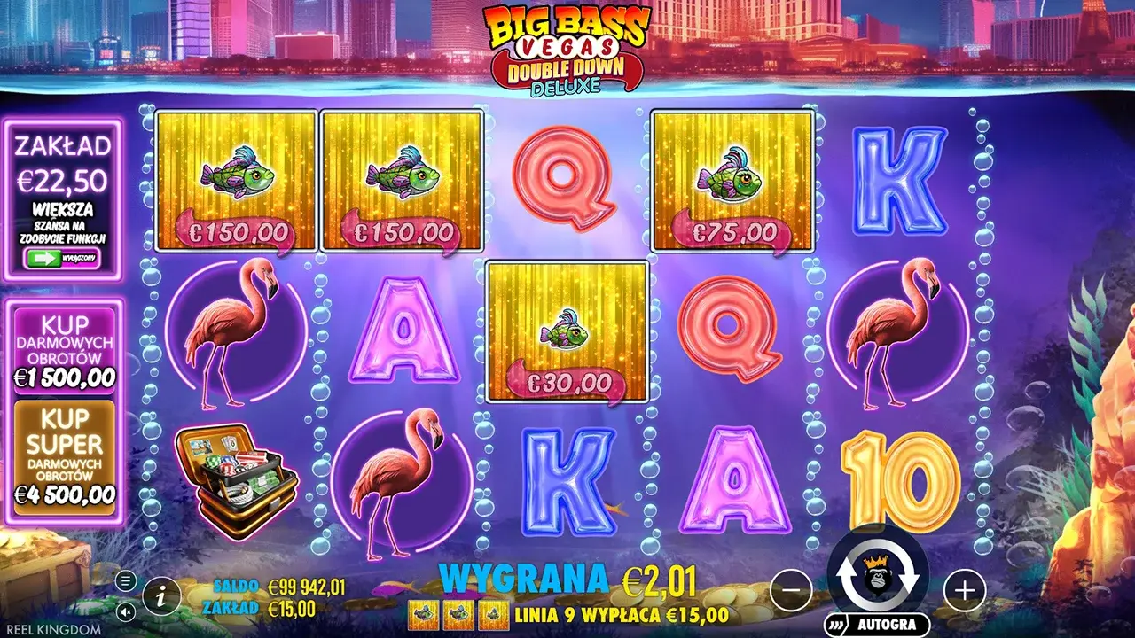 Big Bass Vegas Double Down Deluxe Gra za Darmo Big Bass Vegas Double Down Deluxe Gra za Darmo