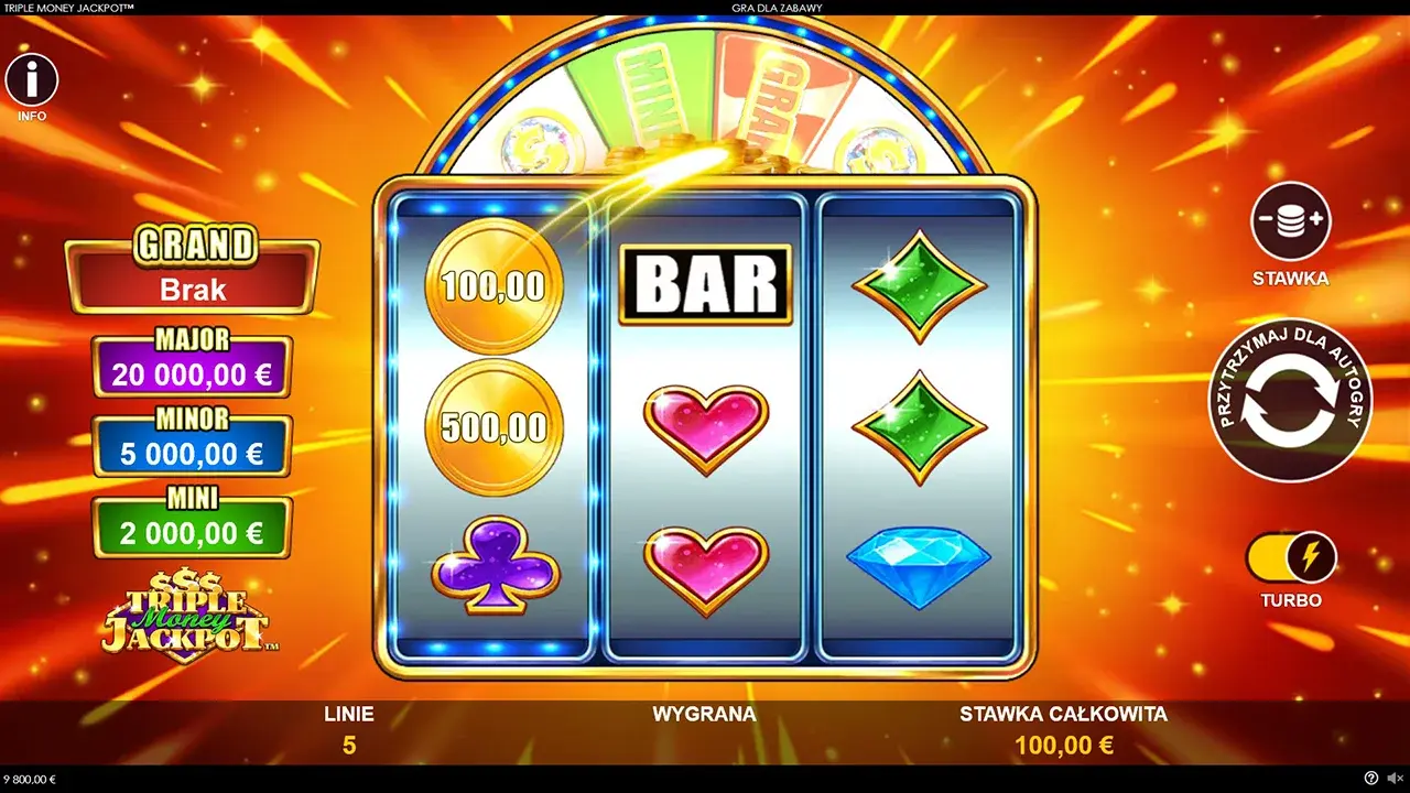 Triple Money Jackpot Gra za Darmo