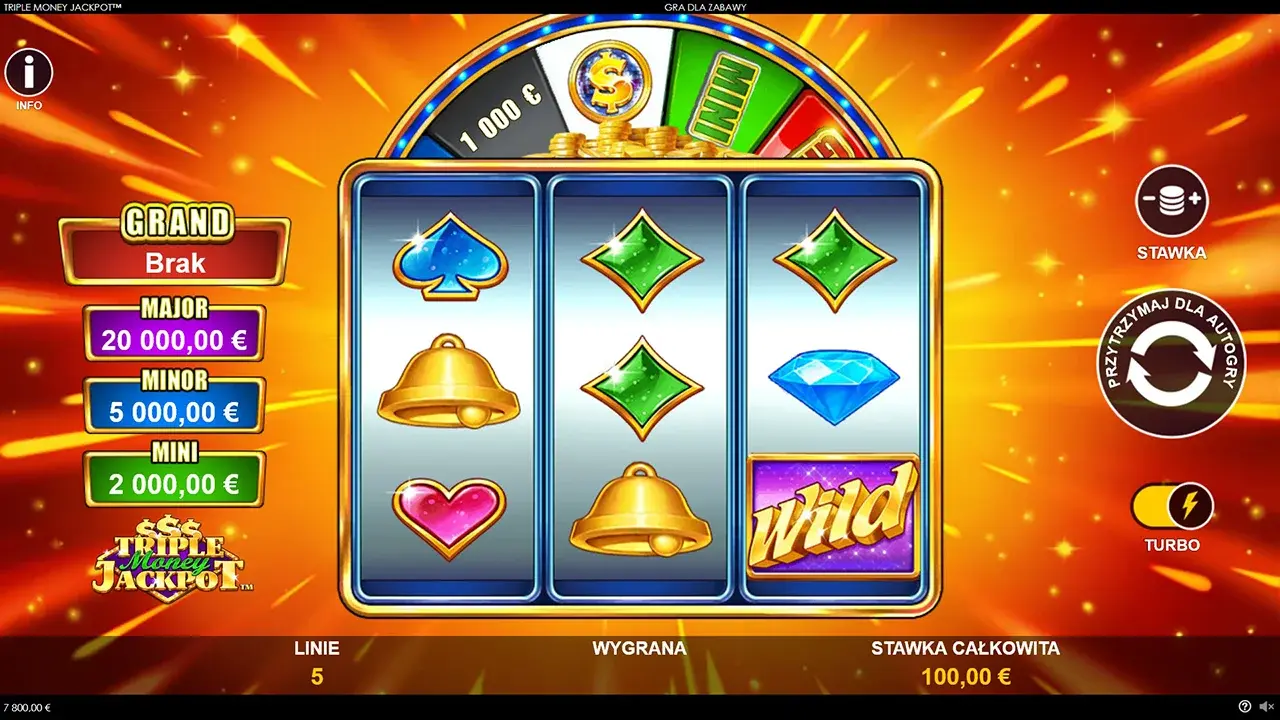 Triple Money Jackpot Symbole Specjalne