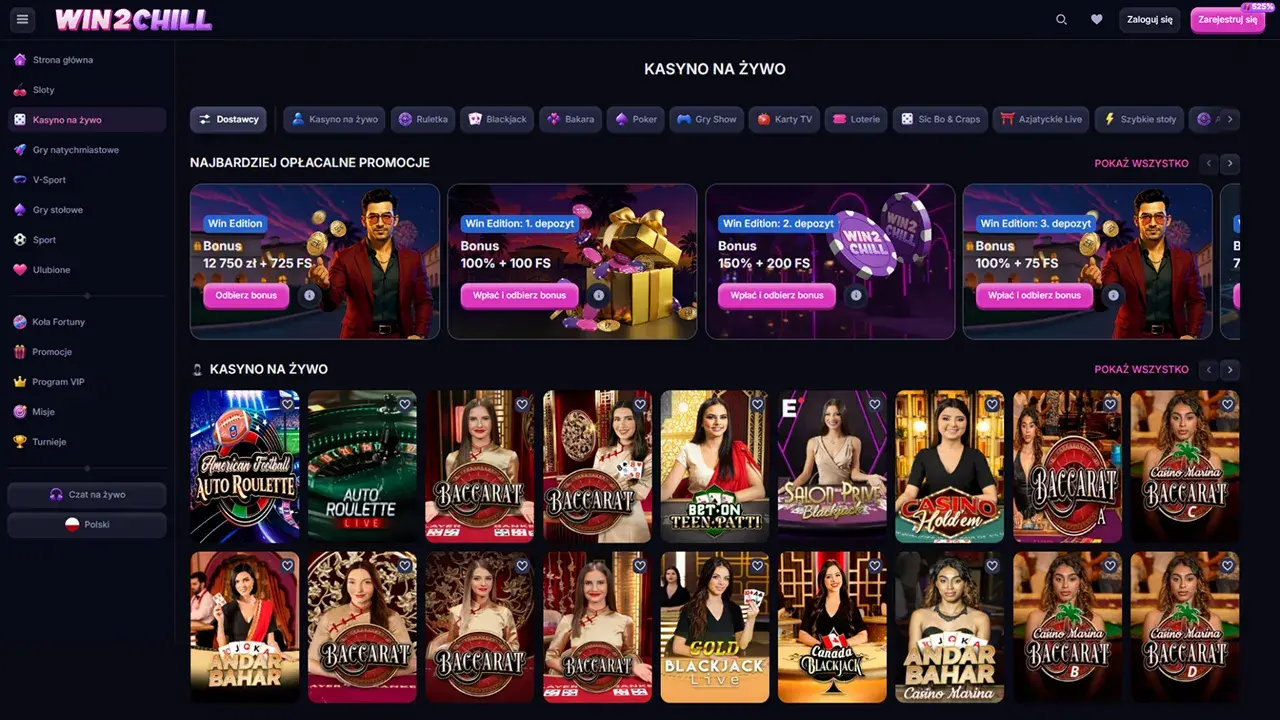 Win2Chill Casino Krupier na Żywo Win2Chill Casino Krupier na Żywo