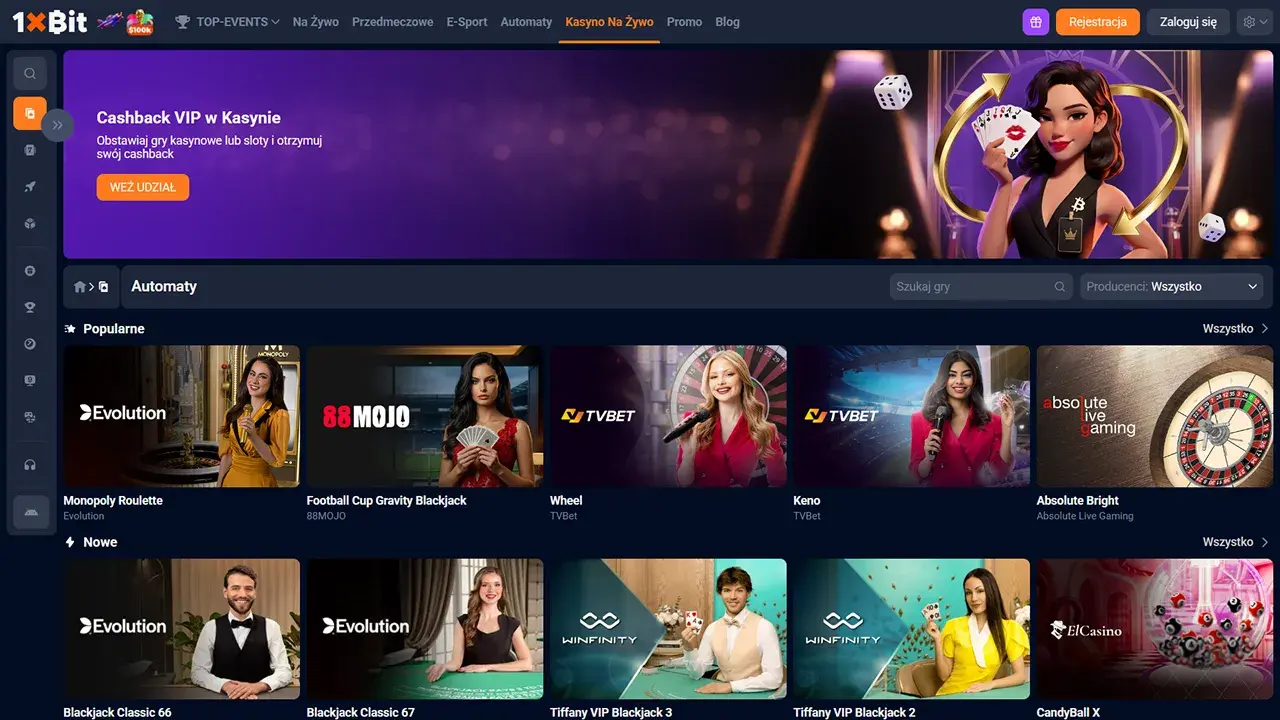 1xBit Casino Krupier na Żywo 1xBit Casino Krupier na Żywo