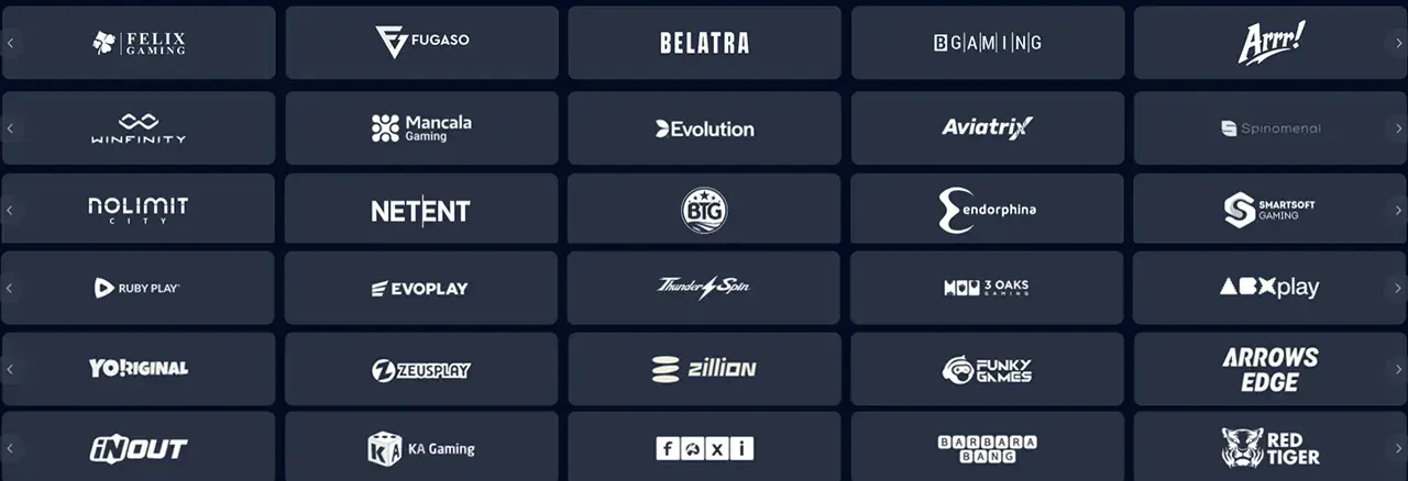 1xBit Casino Dostawcy 1xBit Casino Dostawcy