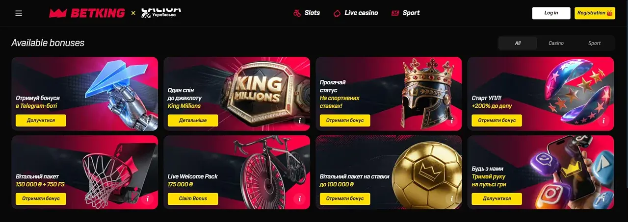 BETKING Casino Promocje