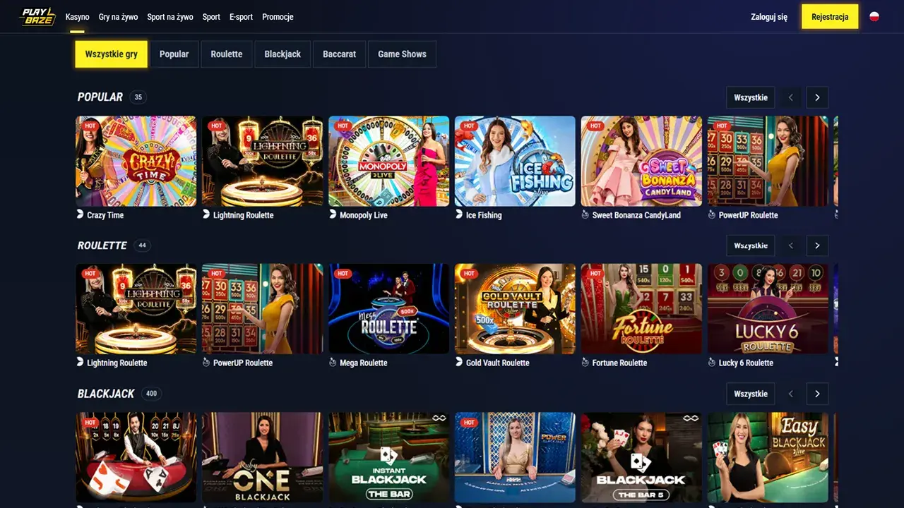 PlayBaze Casino Krupier na Żywo PlayBaze Casino Krupier na Żywo