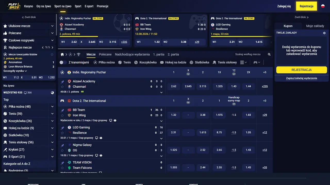 PlayBaze Casino Zakłady Sportowe PlayBaze Casino Zakłady Sportowe