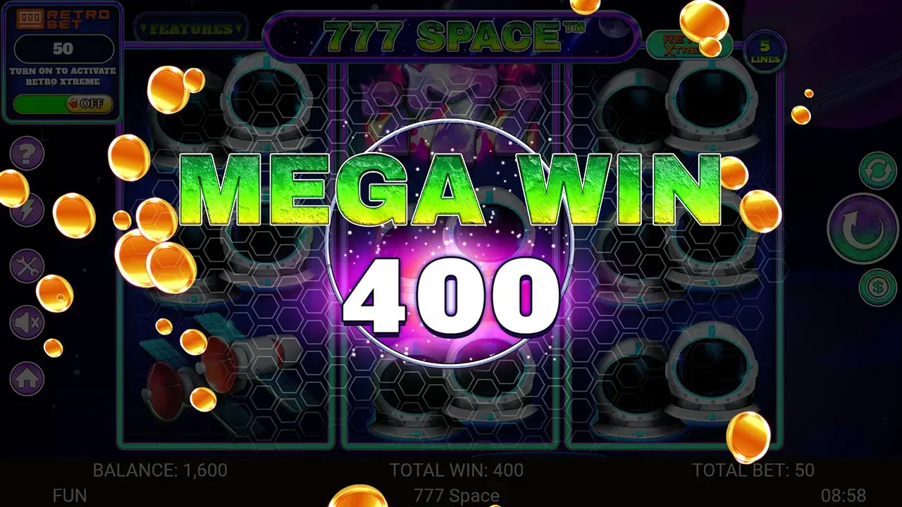 777 Space Mega Wygrana