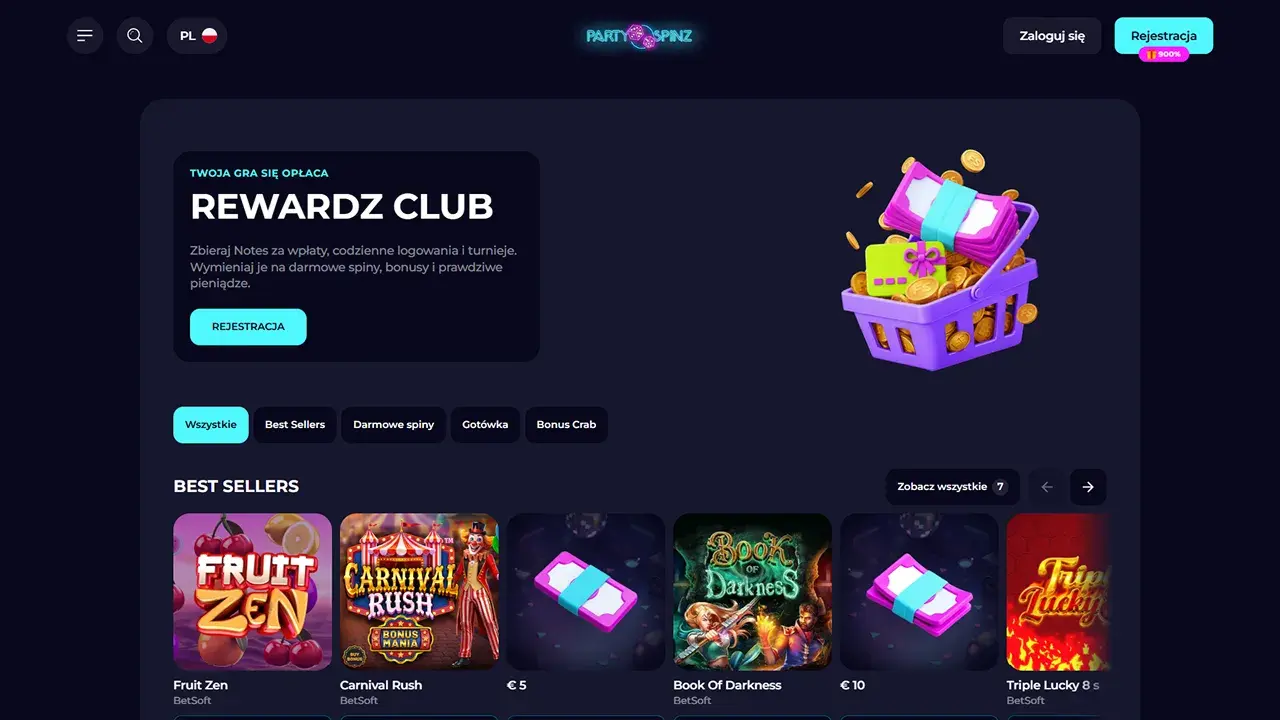 PartySpinz Casino Bonus