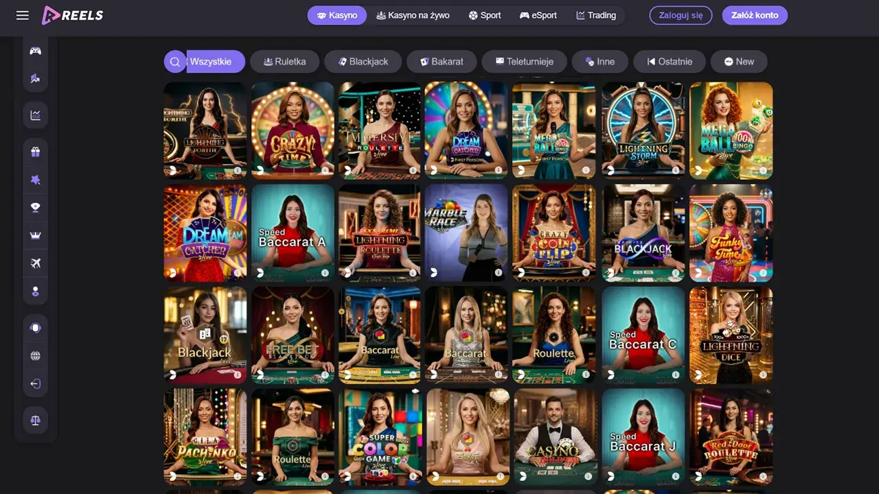 Reels Casino Krupier na Żywo Reels Casino Krupier na Żywo
